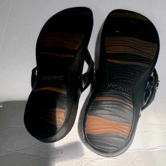 Vionic Rest Floriana Beaded Thong Arch Support  Flip Flops Lightweight EVA Flats - Picture 10 of 16